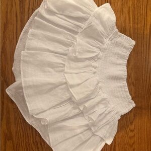 White Ruffled Skirt
